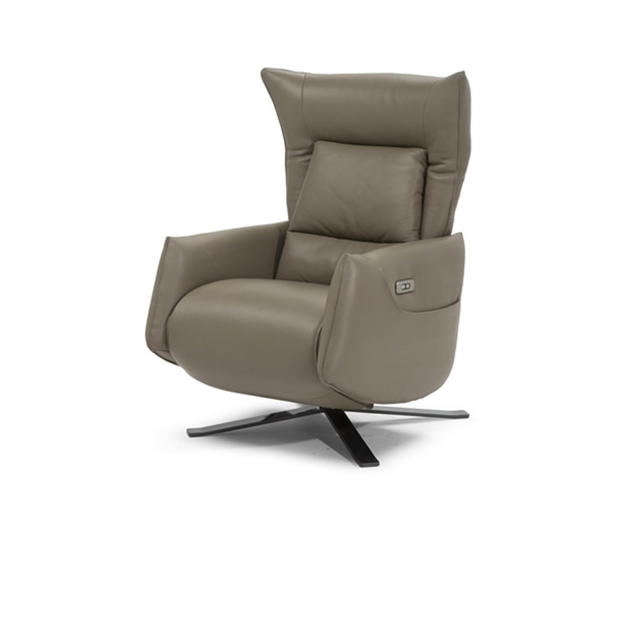 CLEVER LEATHER SWIVEL CHAIR - Su Casa