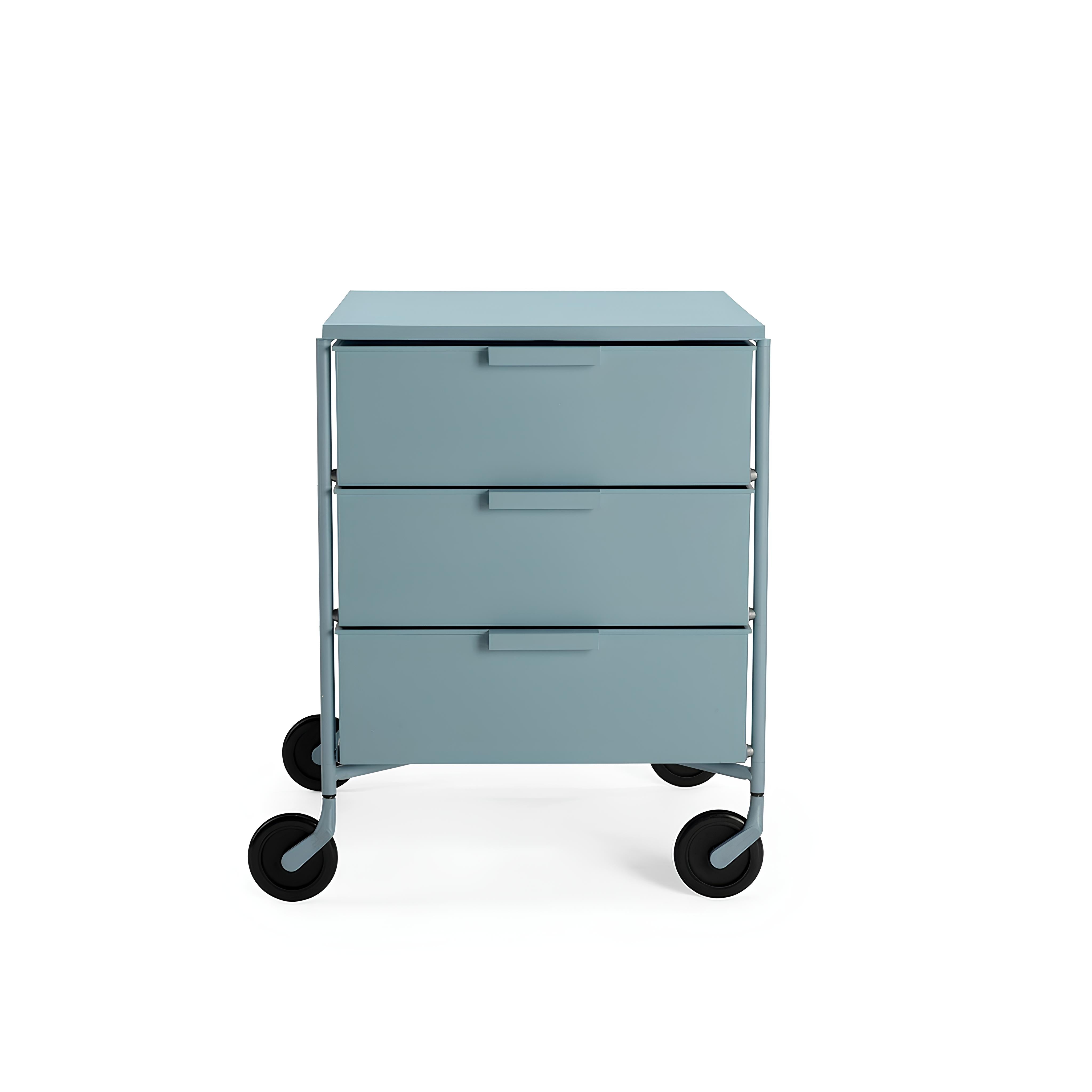 Mobile Matte Blue Storage Unit – Sihir Mobilya