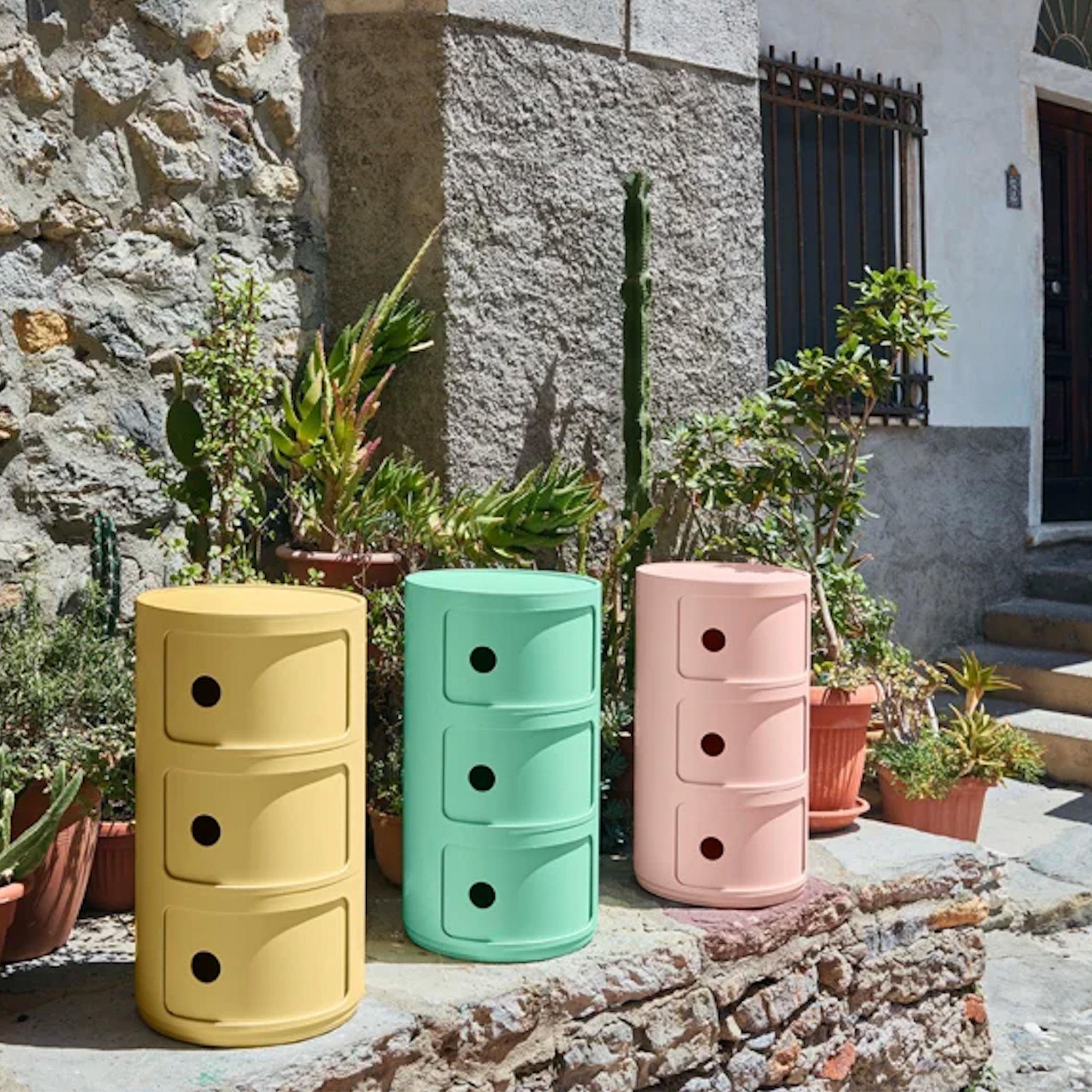 Componibili Bio Drawer Green Modular Nightstand – Sihir Mobilya