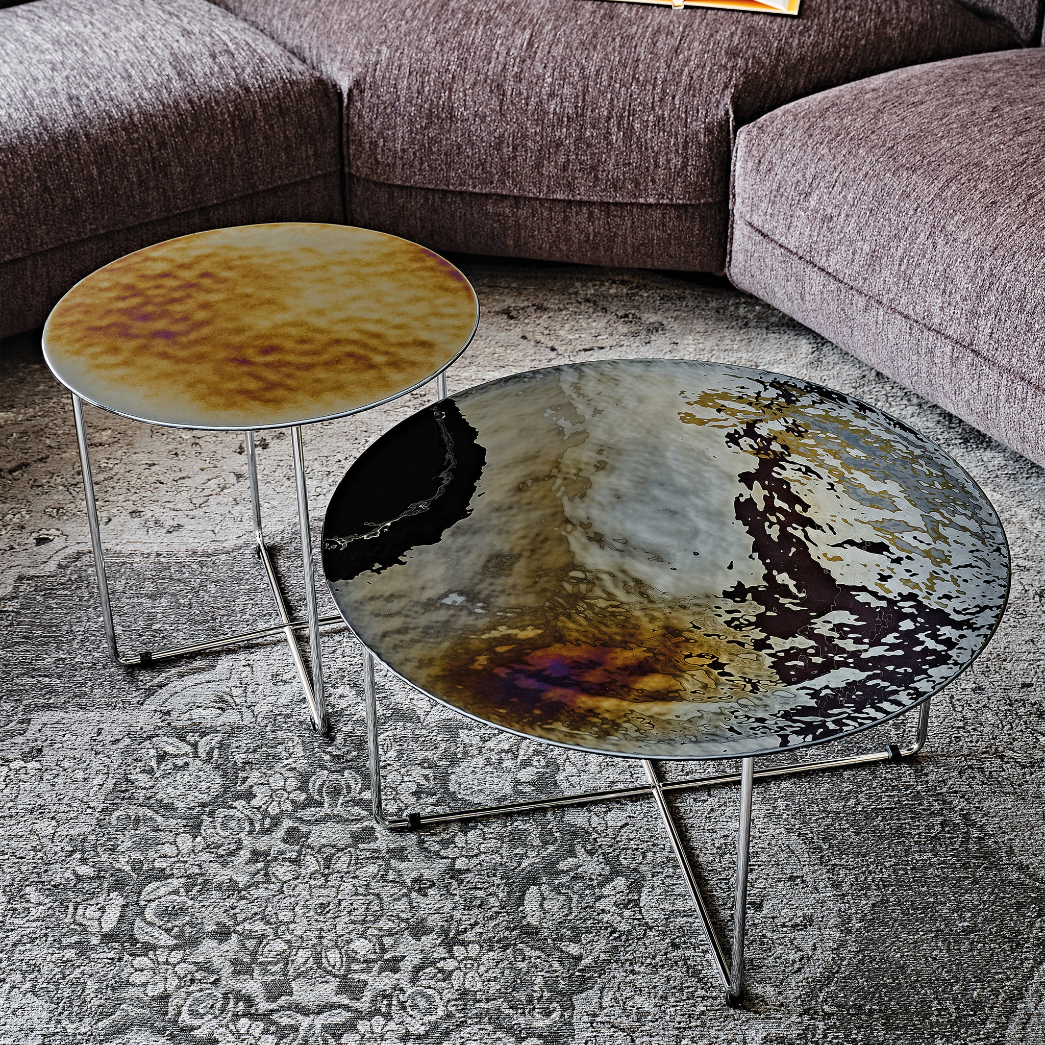 Murano glass coffee deals table